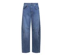 Marine Serre, ,Jeans ,Donna ,Blu ,M Moon Laser Baggy Jeans