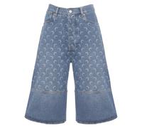 Marine Serre - Moon Denim Bermuda Shorts - - Shorts - Donna - Blu - M
