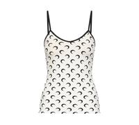 Marine Serre - Moon Printed Jersey Straps Top - - Tops - Donna - Bianco - M