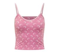 Marine Serre - Moon Printed Jersey Straps Top - - Tops - Donna - Rosa - M