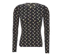 Marine Serre - 'Moon Printed Jersey' t-shirt - - Tops - Donna - Nero - L