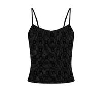 Marine Serre - Moonogram Mesh Flock Tank Top - - Tops - Donna - Nero - M