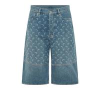 Marine Serre, ,Shorts ,Uomo ,Blu ,L Moon Laser Denim Bermuda
