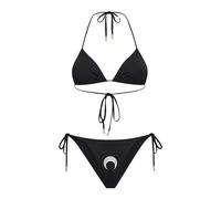 Marine Serre, ,Swimwear ,Donna ,Nero ,M Triangle Jersey Bikini Set