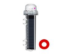 Marine Signal Light - Solar Powered Night Fishing Lamp, Waterproof Intelligent Light Control Beacon, Automatic Sensing Navigation Marker Providing Reliable Visibility During Low Ļight Conditions