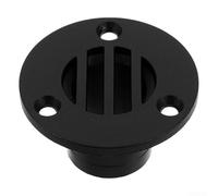 Marine Spec Deck Floor Drain Cover efficiente drenaggio dell'acqua per barche, yacht e camper, materiale hardware nero, 22 mm, 25 mm, facile da installare, senza cuciture, adatto per console centrale
