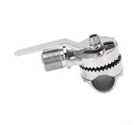 Marine-Spec - Supporto a cricchetto per sistemi di antenna, corpo in acciaio inox 316, supporta guide da 22 mm a 25,4 mm, maniglia a leva per gioco rimorchio
