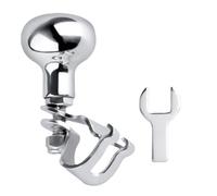 Marine Steering Wheel Ball with Ergonomic Grip, 316 Stainless Steel, Steering Spinner Knob Aid Handle, Labor-Saving Control Accessory for Safe One-Handed Navigation, 3.93x3.93x2.36inch