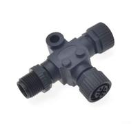 Marine T-Splitter Connettore per Nmea 2000 Backbone Drop - Ip67 Impermeabile 12mm 5-pin Filettato M12 Attraverso Connettore 5p Compatibile Con Garmin Simrad Marine Navigation Systems