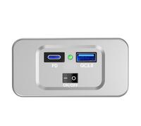 Marine USB Charging Port - RV Outlet | Fast Charger QC3.0 PD3.0 Waterproof Socket - 12 V 24 V Overload Protection ABS Flame Retardant Panel For Boat Car SUV Vehicle Use