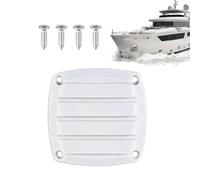 Marine Ventilation Plate - Heavy Duty Metal Air Vent | 4 Slot Gill with Polished and Rust Resistant Design, Strong Cover for Boat RV Caravan Truck Circulation