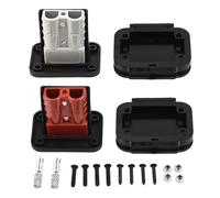 Marine Wire Cable Vent Cover - Nylon Clamshell Hose Vent Cover with Screws | Transducer Mounting Plate for Boat Yacht (Black, 2.48x2.28 Inch)