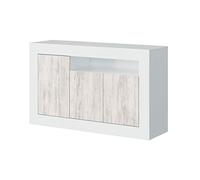 MarinelliGroup Mobile credenza buffet moderno soggiorno salotto camera letto BIANCO ARTICO 144 X 42 X 87 cm 036628A