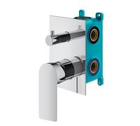 Mariner Arya set vasca/doccia per 2-3 uscite, incluso corpo incasso, ARY1901-CR+INT9036-00, Arya cromo [Rubinetteria Bagno > Rubinetteria Doccia]
