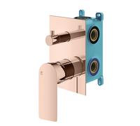 Mariner Arya set vasca/doccia per 2-3 uscite, incluso corpo incasso, ARY1901-RG+INT9036-00, Arya oro rosa [Rubinetteria Bagno > Rubinetteria Doccia]