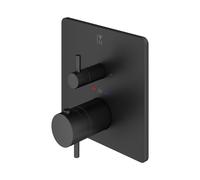 Mariner Eden coaxial square termostatico, squadrato, EDE2802-NO, Eden coaxial nero opaco [Rubinetteria Bagno > Rubinetteria Doccia]