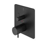 Mariner Eden coaxial square termostatico, squadrato, EDE2803-NO, Eden coaxial nero opaco [Rubinetteria Bagno > Rubinetteria Doccia]