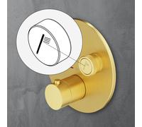 Mariner Eden pulsante di sostituzione con simbolo: doccetta, RIC0009-OBDOC, Eden; Oasy oro spazzolato [Rubinetteria Bagno > Ricambi Rubinetteria Bagno]