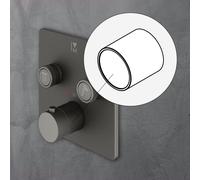 Mariner Eden ricambio manicotto della maniglia termostatica, RIC0013-GR, Eden grafite opaco [Rubinetteria Bagno > Ricambi Rubinetteria Bagno]