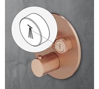 Mariner Eden ricambio pulsante con simbolo: Soffione doccia 2° tipo di getto, RIC0009-RSGET, Eden; Oasy rame spazzolato [Rubinetteria Bagno > Ricambi Rubinetteria Bagno]