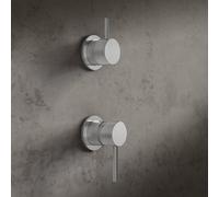 Mariner Logica Inox set vasca/doccia in acciaio inox per 2-3 uscite, incluso corpo incasso, DEX0030-IN+DEX1002-IN+LOX1000-IN+INT0037-IN, Logica Inox acciaio inox spazzolato [Rubinetteria Bagno > Rubin