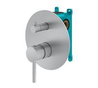 Mariner Logica set vasca/doccia per 2-3 uscite, incluso corpo incasso, LOG1901-CS+INT9036-00, Logica cromo spazzolato [Rubinetteria Bagno > Rubinetteria Doccia]