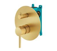 Mariner Logica set vasca/doccia per 2-3 uscite, incluso corpo incasso, LOG1901-OB+INT9036-00, Logica oro spazzolato [Rubinetteria Bagno > Rubinetteria Doccia]