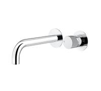 Mariner Logica Shine rubinetto lavabo a parete proiezione: 250 mm, incluso corpo incasso smart, LOS1111-CR+INT0055-00+BOT0258-CR, Logica Shine cromo [Rubinetteria Bagno > Rubinetteria Lavabo]