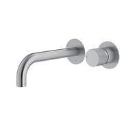 Mariner Logica Shine rubinetto lavabo a parete proiezione: 250 mm, incluso corpo incasso smart, LOS1111-CS+INT0055-00+BOT0258-CS, Logica Shine cromo spazzolato [Rubinetteria Bagno > Rubinetteria Lavab