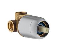 Mariner move corpo incasso per rubinetto lavabo a parete, INT0035-CS, Universal cromo spazzolato [Rubinetteria Bagno > Accessori di Montaggio per Rubinetteria Bagno]
