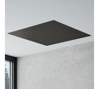 Mariner pannello a pioggia in acciaio inox per installazione a soffitto La: 500 P: 500 mm, WLS3116-GR, Arya; Kobra; Logica; Quadra; Tao; Uno grafite opaco [Rubinetteria Bagno > Soffioni Doccia]