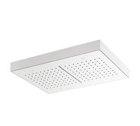Mariner pannello pioggia in acciaio inox con cascata, per montaggio a soffitto La: 570 P: 370 mm, WLS9903-BO, Arya; Kobra; Logica; Quadra; Tao; Uno bianco opaco [Rubinetteria Bagno > Soffioni Doccia]