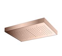 Mariner pannello pioggia in acciaio inox con cascata, per montaggio a soffitto La: 570 P: 370 mm, WLS9903-RG, Arya; Kobra; Logica; Quadra; Tao; Uno oro rosa [Rubinetteria Bagno > Soffioni Doccia]