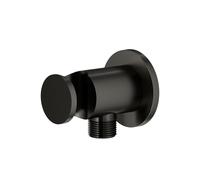 Mariner presa d'acqua in metallo con supporto doccetta rotonda, WLS0300-GM, Arya; Logica; Tao; Uno antracite spazzolato [Rubinetteria Bagno > Gomito di collegamento a parete]
