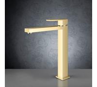 Mariner Quadra rubinetto lavabo con corpo del rubinetto rialzato, QUA0052-OR, Quadra oro [Rubinetteria Bagno > Rubinetteria Lavabo]