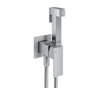 Mariner Quadra set doccetta bidet con funzione di miscelazione, QUA2000-CS, Quadra cromo spazzolato [Rubinetteria Bagno > Bidet / Set Doccetta WC]