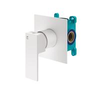 Mariner Quadra set doccia, incluso corpo incasso, QUA1900-BO+INT9035-00, Quadra bianco opaco [Rubinetteria Bagno > Rubinetteria Doccia]