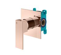 Mariner Quadra set doccia, incluso corpo incasso, QUA1900-RG+INT9035-00, Quadra oro rosa [Rubinetteria Bagno > Rubinetteria Doccia]