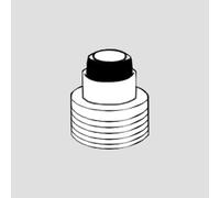 Mariner raccordo filettato tra miscelatore e flessibile doccetta, per set doccetta bidet, RIC0034-BO, Logica; Quadra bianco opaco [Rubinetteria Bagno > Ricambi Rubinetteria Bagno]