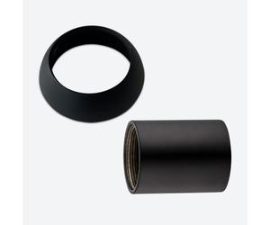 Mariner ricambio manicotto cartuccia e copertura per rubinetto lavabo e bidet, RIC0035-NO, Universal nero opaco [Rubinetteria Bagno > Ricambi Rubinetteria Bagno]