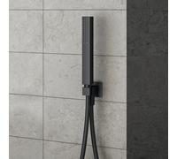 Mariner set doccetta con presa d'acqua e supporto doccetta, WLS3101-NO, Arya; Kobra; Quadra nero opaco [Rubinetteria Bagno > Set Doccia]