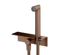 Mariner set doccetta con presa d'acqua, mensola doccia e supporto doccetta integrato, WLS3002-PRS, Arya; Kobra; Logica; Otto; Quadra; Tao; Uno rame spazzolato [Rubinetteria Bagno > Set Doccia]