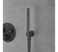 Mariner set doccetta in metallo con presa d'acqua e supporto doccetta, WLS3000-GR, Arya; Logica; Tao; Uno grafite opaco [Rubinetteria Bagno > Set Doccia]