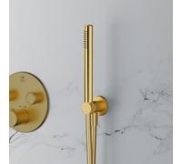 Mariner set doccetta in metallo con presa d'acqua e supporto doccetta, WLS3000-OB, Arya; Logica; Tao; Uno oro spazzolato [Rubinetteria Bagno > Set Doccia]