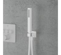 Mariner set doccetta in metallo con presa d'acqua e supporto doccetta, WLS3100-BO, Kobra; Otto; Quadra bianco opaco [Rubinetteria Bagno > Set Doccia]