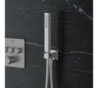 Mariner set doccetta in metallo con presa d'acqua e supporto doccetta, WLS3100-CS, Kobra; Otto; Quadra cromo spazzolato [Rubinetteria Bagno > Set Doccia]