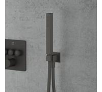 Mariner set doccetta in metallo con presa d'acqua e supporto doccetta, WLS3100-GR, Kobra; Otto; Quadra grafite opaco [Rubinetteria Bagno > Set Doccia]