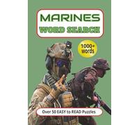 MARINES Word Search Puzzle Book: Word Searches with Easy to Read Print about Marines, Marines Attack Vehicles , Marine Ranks and More | 6x9 inches, ... Gift for Holidays, Vacations and Free Times