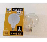 MARINO CRISTAL 21547 GLOBO FILOLED DIMMERABILE 2,5W 230V E27 2700°K LUCE CALDA 178 X 125 mm