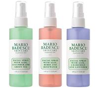 Mario Badescu C-M9-087-01 Spray Viso, Illuminante, Set da 3 Pezzi, Lavanda, Cetriolo e Rosa, 118 ml